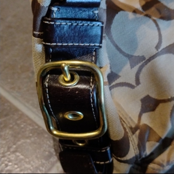 Coach 12674 Zoe Jaquard & Leather Signature Hobo Shoulder Bag - Picture 10 of 12